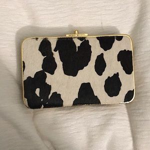 Faux Calf Hair clutch